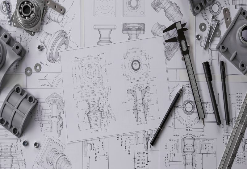 Plastic molding development process with CAD drawings in the USA
